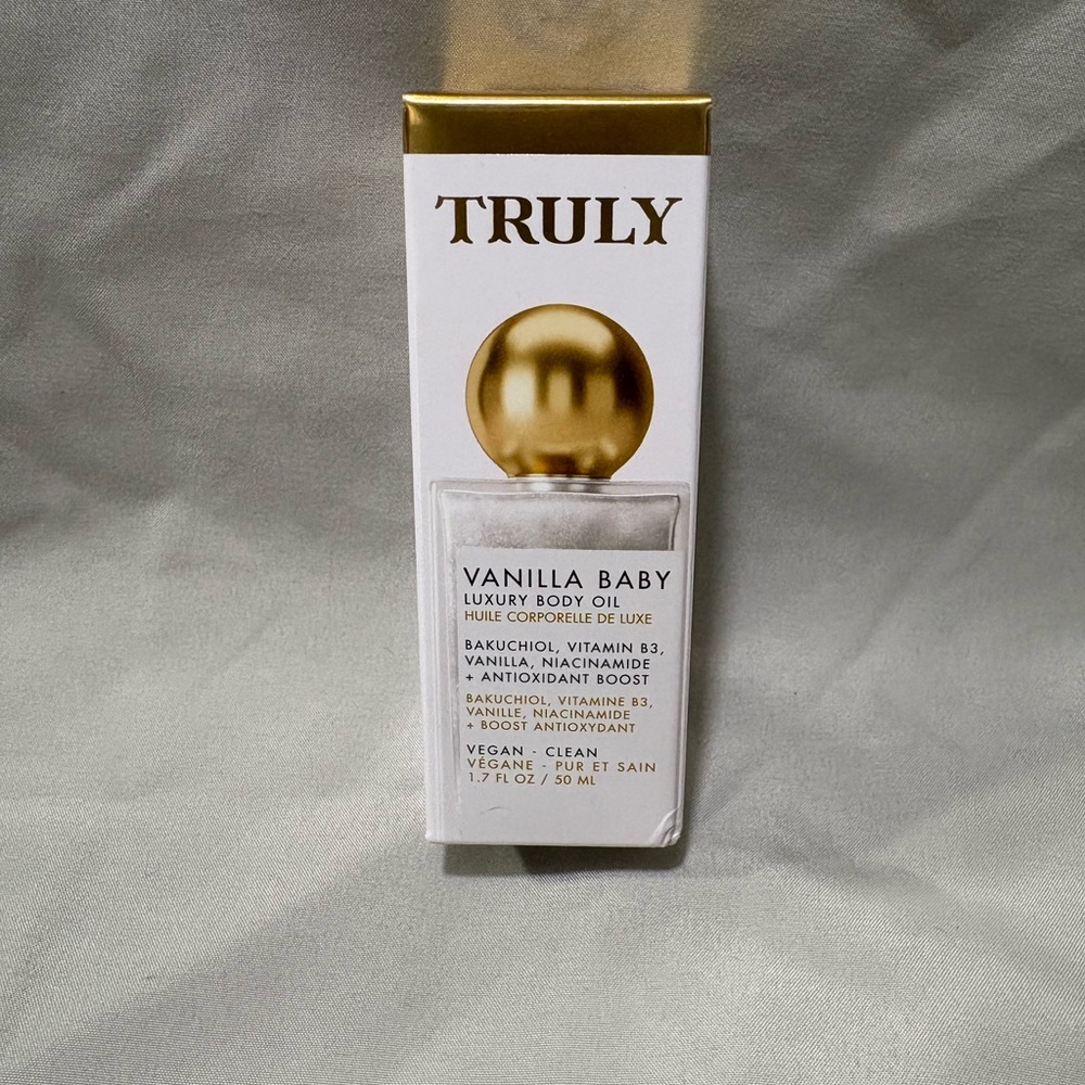 New Truly Vanilla Baby Luxury Body Oil  1.7 fl oz